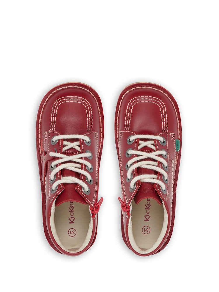 Kickers Red Kick Hi Zip Boots - Image 6 of 6