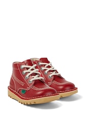 Kickers Red Kick Hi Zip Boots - Image 3 of 6