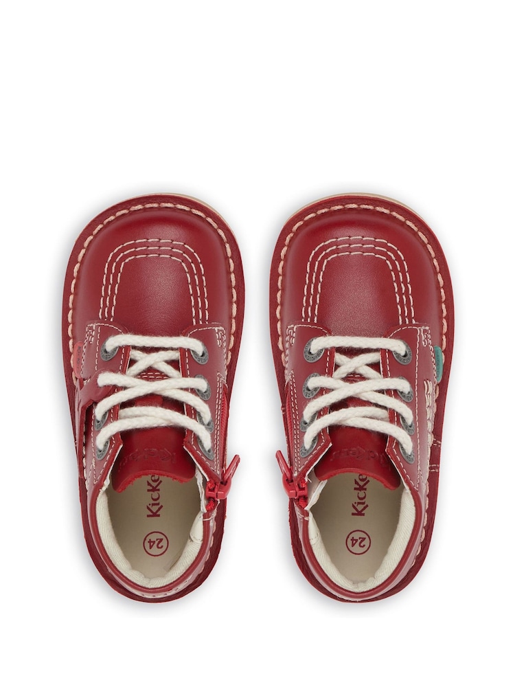 Kickers Red Kick Hi Zip Boots - Image 6 of 6