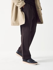 Navy Wedged Smart Casual Longline Trainers - Image 2 of 7