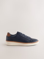 Navy Wedged Smart Casual Longline Trainers - Image 3 of 7