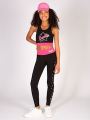 Pineapple Black The Next Step Star Print Leggings - Image 3 of 8