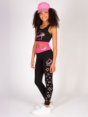 Pineapple Black The Next Step Star Print Leggings - Image 4 of 8