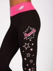 Pineapple Black The Next Step Star Print Leggings - Image 5 of 8