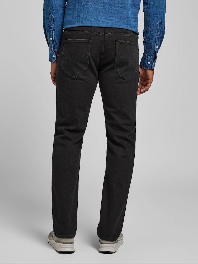 Lee Black Straight Fit MVP Jeans - Image 2 of 7 Lee Black Straight Fit MVP Jeans - Image 2 of 7