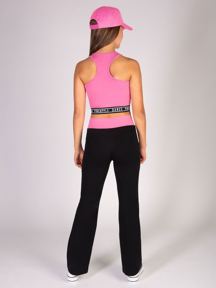 Pineapple Pink Tape Hem Midi Crop Top - Image 5 of 6