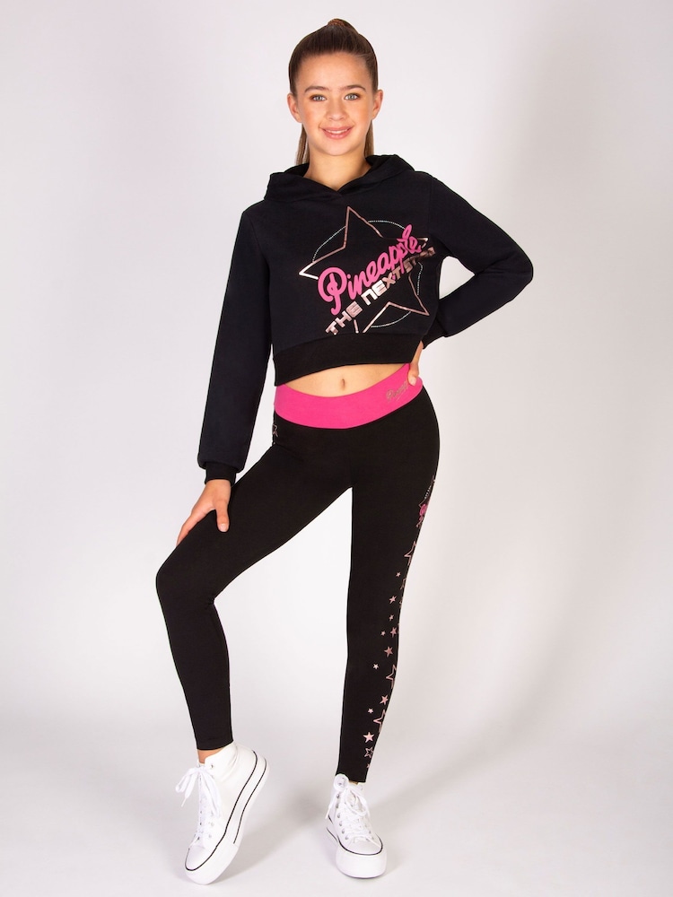 Pineapple Black The Next Step Star Crop Hoodie - Image 2 of 8