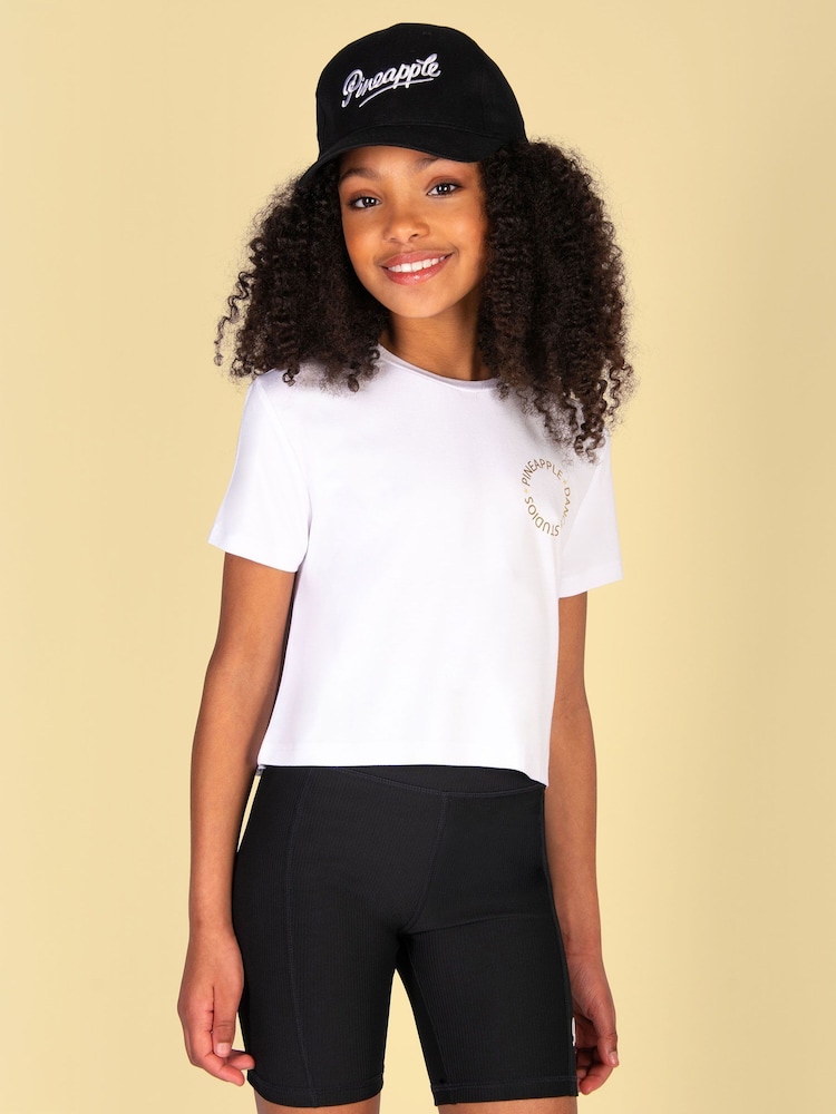 Pineapple White Girls Dance Studio T-Shirt - Image 1 of 7