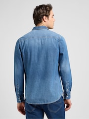 Lee Blue Leesure Denim Shirt - Image 2 of 7