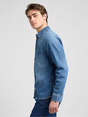 Lee Blue Leesure Denim Shirt - Image 3 of 7