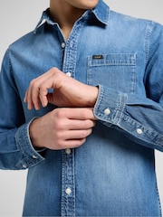 Lee Blue Leesure Denim Shirt - Image 5 of 7
