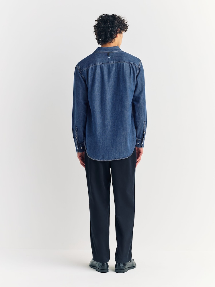 Rag & Bone Blue Denim Finch Shirt - Image 2 of 13 Rag & Bone Blue Denim Finch Shirt - Image 2 of 13