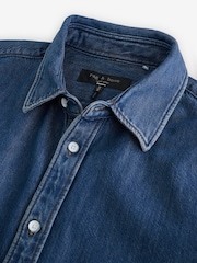 Rag & Bone Blue Denim Finch Shirt - Image 3 of 7