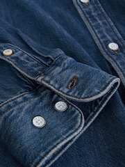 Rag & Bone Blue Denim Finch Shirt - Image 5 of 7