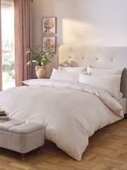 Natural Collection Luxe 200 Thread Count Egyptian Cotton Duvet Cover and Pillowcase Set - Image 1 of 4