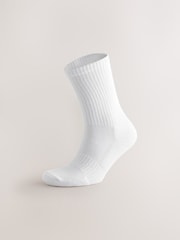 White Fun Fruit Embroidered Sports Socks 4 Pack - Image 4 of 10