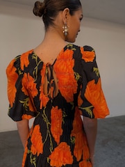 Never Fully Dressed Black Poppy Mini Nara Dress - صورة 2 من 9