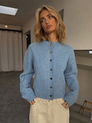 Never Fully Dressed Blue Studded Cardigan - Image 1 of 5