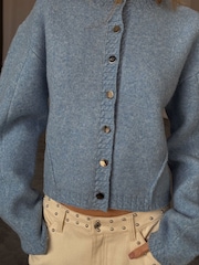 Never Fully Dressed Blue Studded Cardigan - Image 3 of 5
