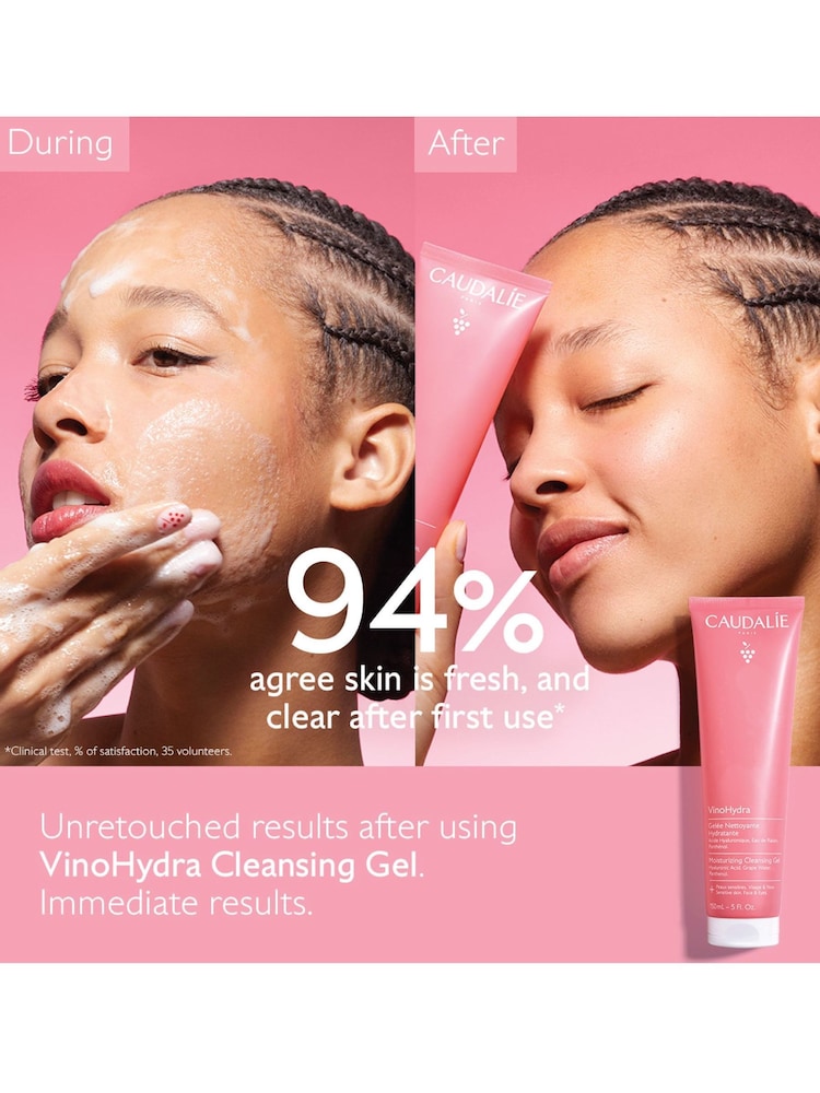 Caudalie Vinohydra Moisturizing Gel Cleanser 150ml - Image 2 of 5