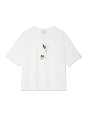 Never Fully Dressed White Martini T-Shirt - Image 5 of 6