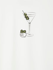 Never Fully Dressed White Martini T-Shirt - Image 6 of 6