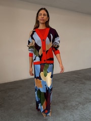 Never Fully Dressed Blue Abstract Callie Cardigan - Image 1 of 4