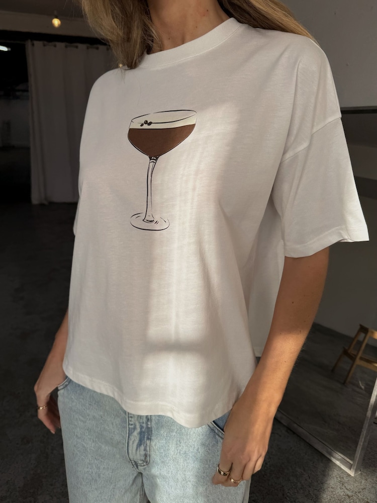 Never Fully Dressed White Espresso Martini T-Shirt - Image 1 of 4