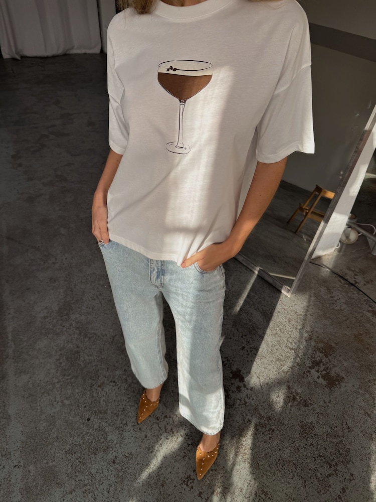Never Fully Dressed White Espresso Martini T-Shirt - Image 4 of 4