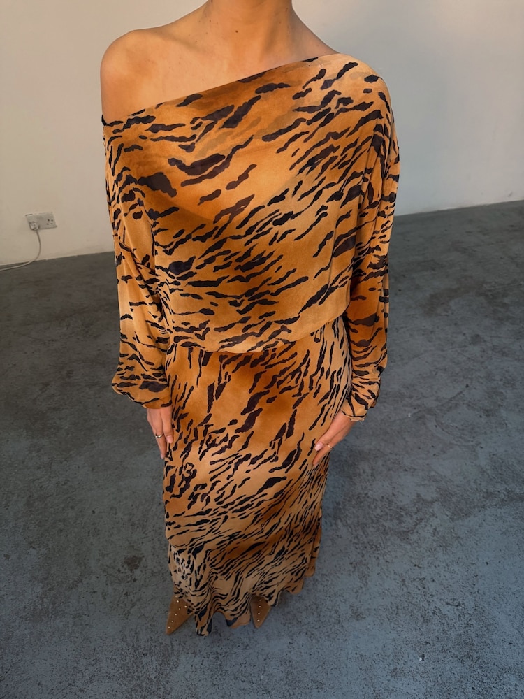Buy Never Fully Dressed Brown Tiger Tilly Dress from Next USA