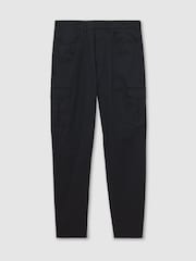 Marineblau - Reiss Robinson Cotton-Lyocell Cargo Trousers - Bild 2 von 6