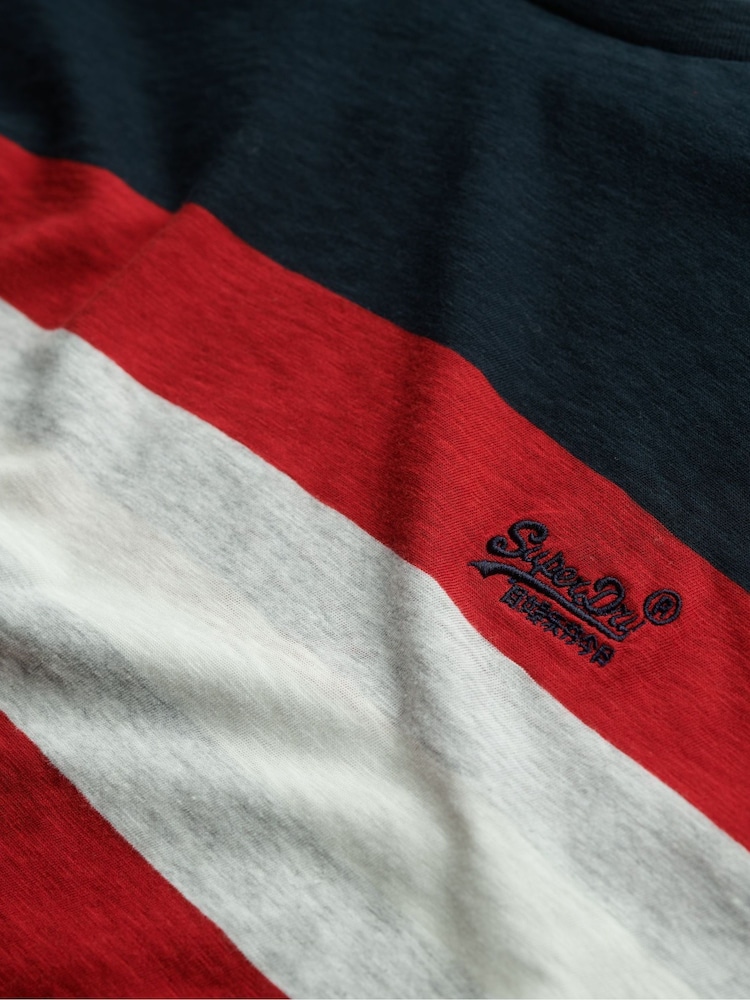 Футболка в полоску из 100% хлопка Superdry Essentials - Image 6 of 6