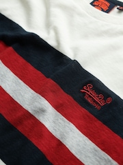 Superdry 100% Cotton Essentials Stripe T-Shirt - Image 6 of 6