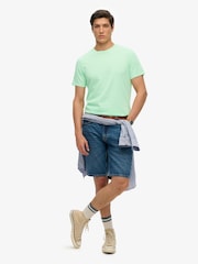 Superdry Green Classic Essential 100% Cotton T-Shirt - Image 2 of 5