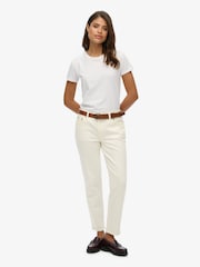 Superdry White Slim Mid Rise Jeans - Image 1 of 7