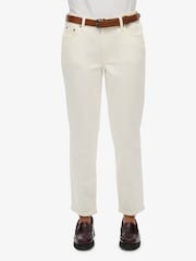 Superdry White Slim Mid Rise Jeans - Image 4 of 7