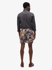Superdry Navy Blue Hawaiian Print 17 Swim Shorts - Image 3 of 8
