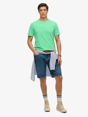 Superdry Green Classic Essential 100% Cotton T-Shirt - Image 3 of 6