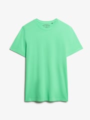 Superdry Green Classic Essential 100% Cotton T-Shirt - Image 5 of 6