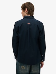Superdry 100% Cotton Essentials Long Sleeve Oxford Shirt - Imagen 2 de 4