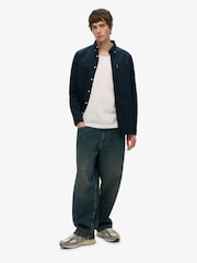 Superdry 100% Cotton Essentials Long Sleeve Oxford Shirt - Imagen 3 de 4