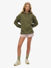 Superdry Green Oversized 100% Cotton Utility Sport Hoodie - Image 3 of 7