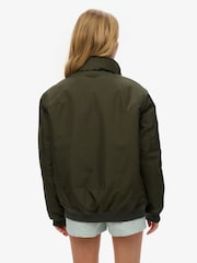 Superdry Green Oversized City Harrington Jacket - Image 2 of 6