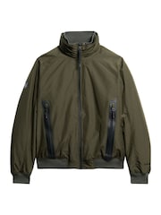Superdry Green Oversized City Harrington Jacket - Image 5 of 6