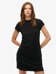 Superdry Black Chrome Corset Cami Mini Dress - Image 1 of 7