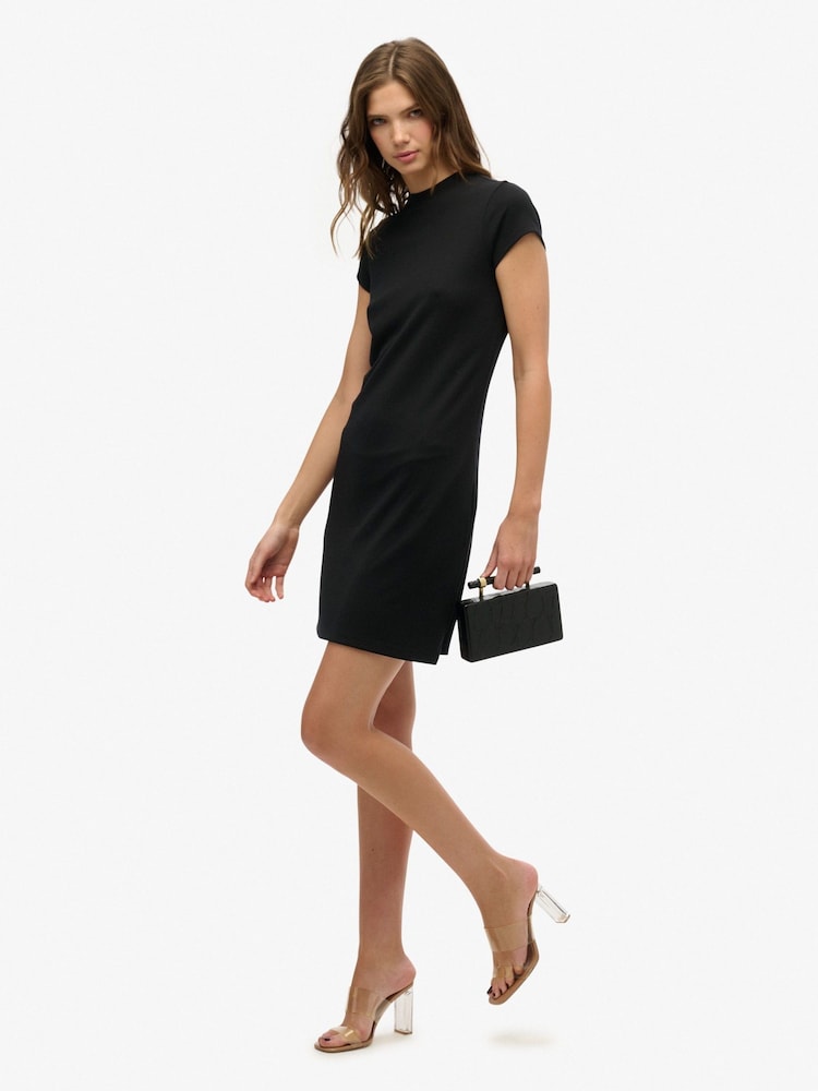 Superdry Black Chrome Corset Cami Mini Dress - Image 2 of 7