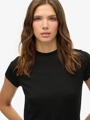 Superdry Black Chrome Corset Cami Mini Dress - Image 4 of 7