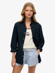 Camisa Oxford básica oversize de algodón 100 % de Superdry - Imagen 1 de 6