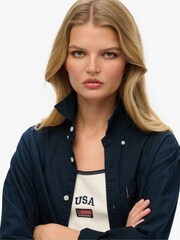 Camisa Oxford básica oversize de algodón 100 % de Superdry - Imagen 4 de 6
