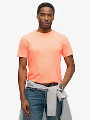 Superdry Orange Classic Essential 100% Cotton T-Shirt - Image 1 of 5